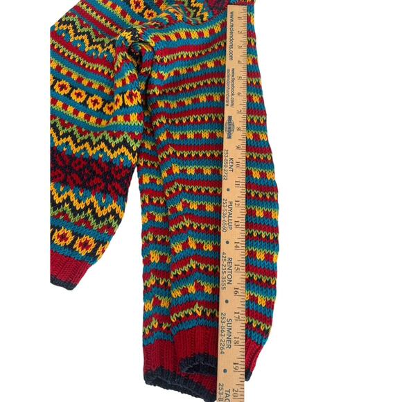 Hanna Andersson Womens Small Sweater Fair Isle Mock Neck Knitted Pullover EUC - Picture 13 of 14